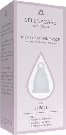 Menstruationstasse Größe M Transparent SELENACARE