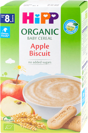 EKO žitna kašica od jabuke i keksa, 8+ mj. HiPP