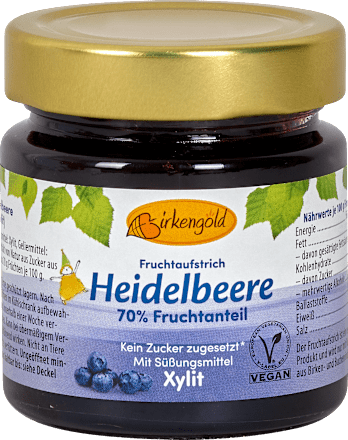 Fruchtaufstrich Heidelbeere Birkengold