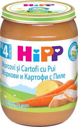 Био пюре с моркови, картофи и пиле HiPP