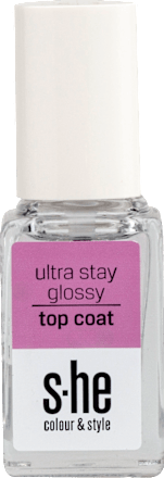 svrchní lak na nehty Ultra Stay Glossy 303/002 s-he colour&style