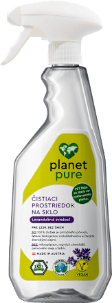 Čistiaci prostriedok na sklo Levanduľová sviežosť planet pure