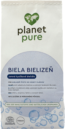 Jemné kyslíkové bielidlo BIELA BIELIZEŇ planet pure