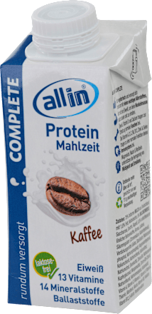 Trinkmahlzeit Protein Complete Kaffee all in