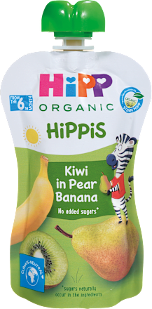 Hippis bio sadni žepek hruška-banana-kivi, od 6. meseca HiPP