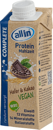 Trinkmahlzeit Protein Complete Hafer & Kakao all in