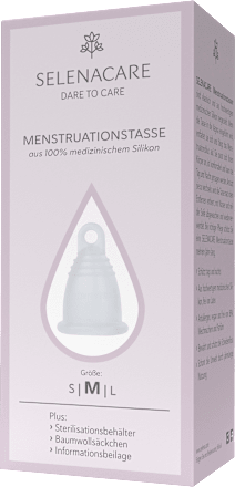 Menstruationstasse Größe M Transparent SELENACARE