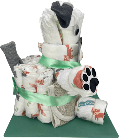 Windeltorte Hund grün Brandnation