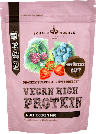 Proteinpulver Vegan High Protein Multi Beeren Mix SCHALK MÜHLE