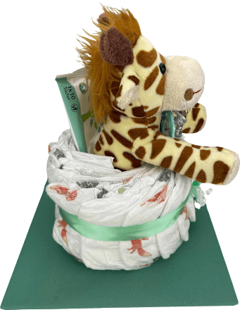 Windeltorte Giraffe grün Brandnation