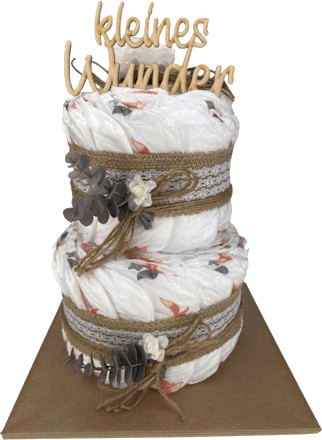 Windeltorte Vintage Boho Style Brandnation