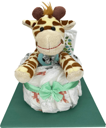Windeltorte Giraffe grün Brandnation