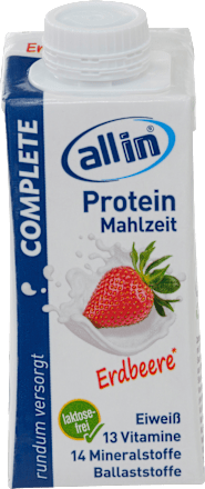 Trinkmahlzeit Protein Complete Erdbeere allin