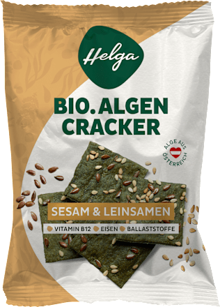 Cracker Algen Bio Sesam & Leinsamen Helga