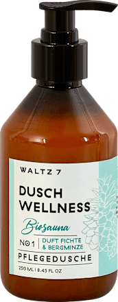 Dusch Wellness Bio-Sauna Pflegedusche Fichte & Bergminze WALTZ7