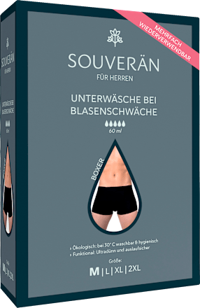 Unterwäsche Inkontinenz Boxer Herren Gr. M SOUVERÄN
