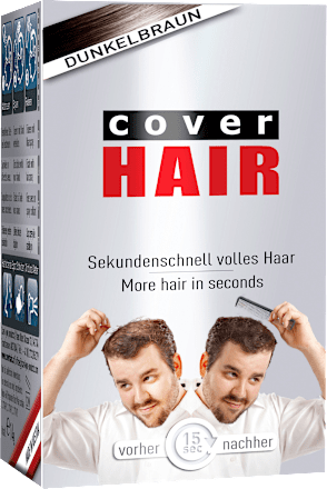 Streuhaar Haarverdichter dark brown Cover Hair