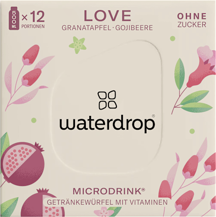 Brausetabletten Microdrink Love waterdrop