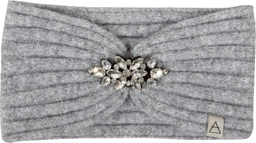 Stirnband mit Brosche grau Accessories