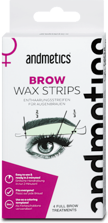 Kaltwachsstreifen Augenbrauen andmetics