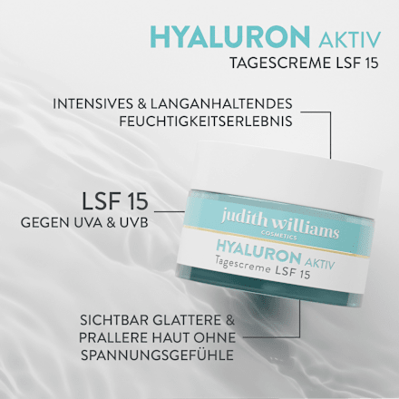 Gesichtscreme Hyaluron Aktiv LSF 15 Judith Williams