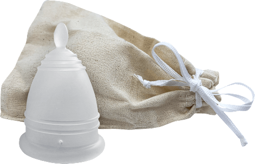 Menštruačný pohárik transparentný, veľkosť S t.o.c.