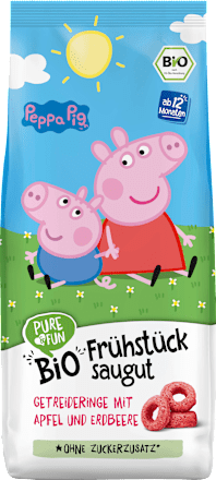 Bio raňajkové cereálie jablko-jahoda PURE & FUN