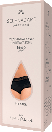 Periodenunterwäsche Hipster schwarz Gr. XL SELENACARE