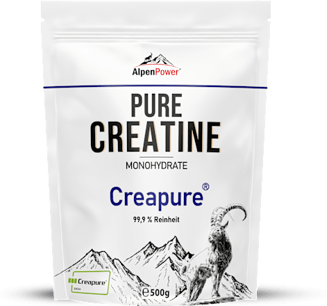 Energie Getränkepulver Pure Creatine Creapure AlpenPower