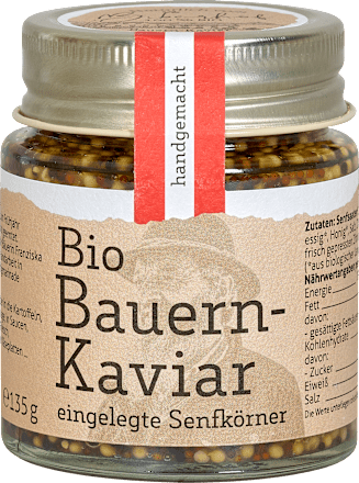 Senfkörner Eingelegt Bio Bauernkaviar Biberhof