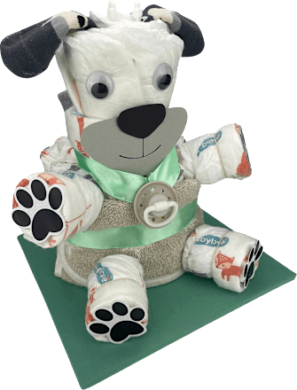 Windeltorte Hund grün Brandnation