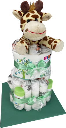 Windeltorte groß Giraffe grün Brandnation