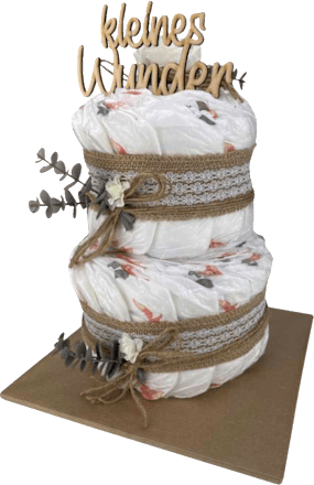 Windeltorte Vintage Boho Style Brandnation