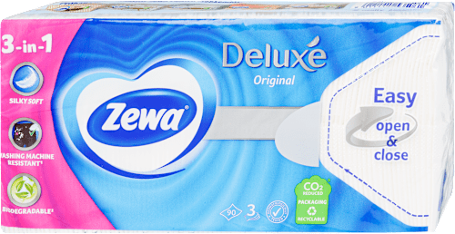 Papír zsebkendő Deluxe, Original, 3 rétegű ZEWA
