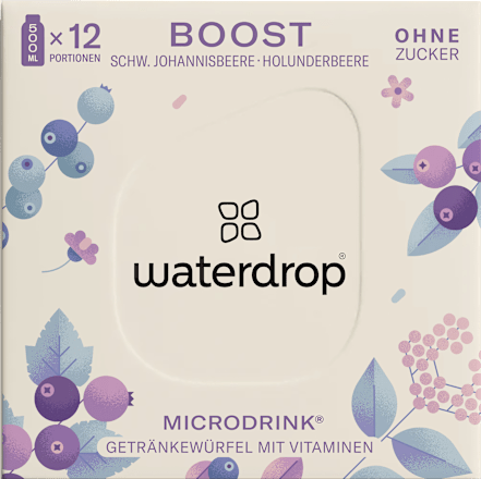 Brausetabletten Microdrink Boost waterdrop