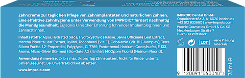 Zahnpasta für Zahnimplantate IMPROIC