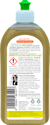 Spülmittel Blutorange & Rosmarin planet pure