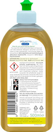 Spülmittel 0% ohne planet pure