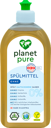 Spülmittel 0% ohne planet pure