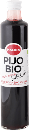 Bio 100 % ovocný sirup Malina PIJO BIO