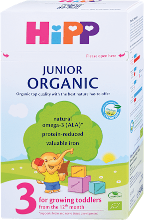JUNIOR ORGANIC 3 mleko za bebe, od 1. godine  HiPP