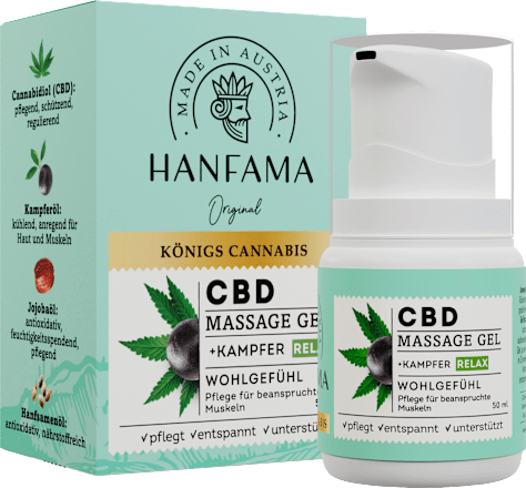 Königs Cannabis CBD Massage-Gel Relax Hanfama