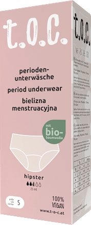 Periodenunterwäsche Hipster schwarz Gr. S t.o.c.