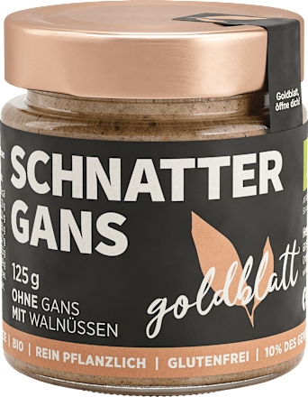 Brotaufstrich Schnattergans goldblatt