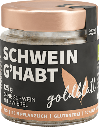 Brotaufstrich Schwein G'habt goldblatt