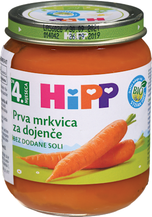 Bio kašica prvi korenček, od 4. meseca HiPP