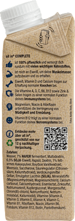 Trinkmahlzeit Protein Complete Hafer & Kakao allin