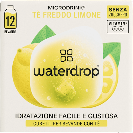 Microdrink al gusto di tè freddo al limone waterdrop