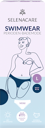 Periodenunterwäsche Swimwear Bikinihose Blue Gr. L SELENACARE