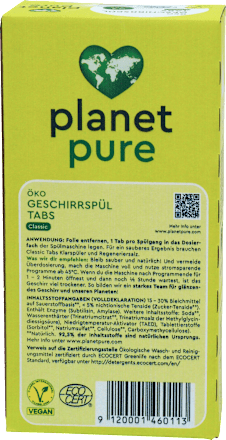 Spülmaschinen-Tabs Classic planet pure